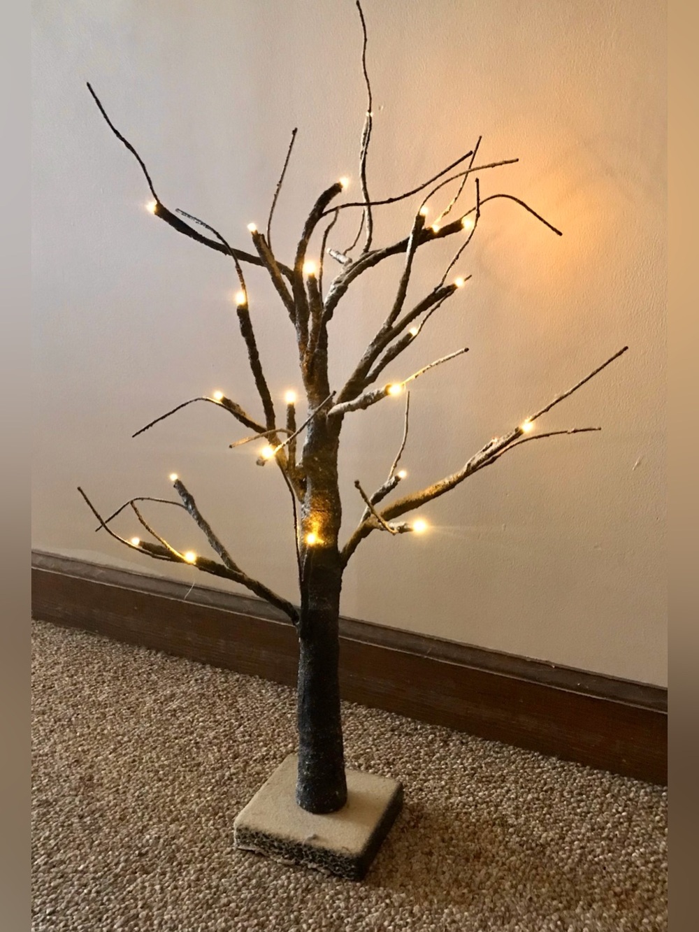 24” TJ MAXX Battery Light Up Fall Tree Bend Posable Tree Arms Lighting Decor 2ft